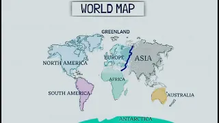 World Map: विश्व का मानचित्र , महासागर और अच्छांस और देशांतर रेखाएं #upsc #gk