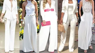 LOOKS Y OUTFITS SENCILLOS MODERNOS Y ELEGANTES de PRIMAVERA VERANO con ROPA de COLOR BLANCO