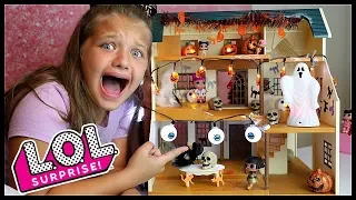 LOL Surprise Dolls Haunted House! LOL Dolls DIY Halloween FUN!