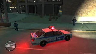 GTA 4 - провокация на драку и подстава; угон полицейской машины