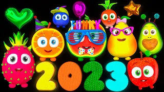 2023 BIG Collection - Funky Fruits Baby Sensory! - Animation and Dance & Bedtime Music!
