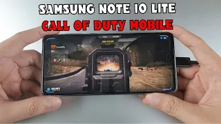 Samsung Note 10 Lite test game Call of Duty Mobile