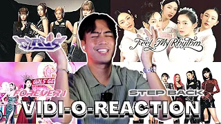 Vidi-O-Reaction: Aespa - Girls, RV - Feel My Rhythm, SNSD - Forever 1, GOT - Step Back Reaction