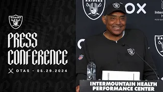 Marvin Lewis, Rich Scangarello and Luke Steckel Presser - 5.29.24 | Raiders | NFL