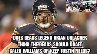 Does Bears Legend Brian Urlacher Think The Bears Should Draft Caleb Williams or Keep Justin Fields?