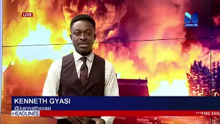 Kantamanto Fire Outbreak: Goods worth thousands of Ghana cedis destroyed as over 200 shops engulfed