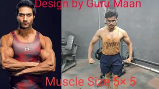 "MUSCLE SIZE 5*5 PROGRAM BY GURU MANN"| CHEST WORKOUT with detailed information #Guru Mann Fitness