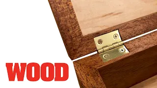 How To Mortise Box Hinges - WOOD magazine