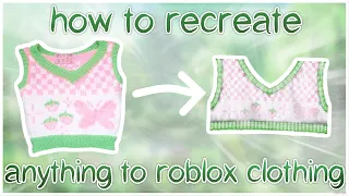 how to recreate ANYTHING from your pinterest board to roblox clothes | roblox design tutorial