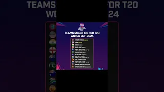 TEAMS QUALIFIED FOR T20 WORLD CUP 2024