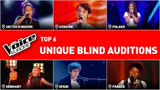 The MOST UNIQUE Blind Auditions in The Voice! | TOP 6