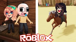 NOS CONVERTIMOS EN VAQUEROS!! 😱🤠ESCAPA DEL VIEJO OESTE EN ROBLOX Escape Wild West Obby!