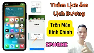 Hướng Dẫn Cài Lịch Âm, Lịch Dương Ra Ngoài Màn Hình Chính Điện Thoại iPhone Mới Nhất | Tân tivi