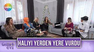 Damla Hanım, Aleyna Hanım'ın salon halısını yerden yere vurdu! | Gelin Evi 777. Bölüm