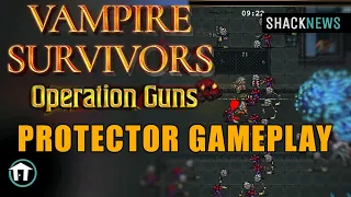 Vampire Survivors: Operation Guns DLC - Protector Gameplay