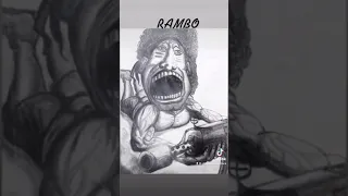 Look at Rambo in his iconic pose #fyp #rambo #fypシ #fyptiktok #fypage #youtubeshort #art #warface
