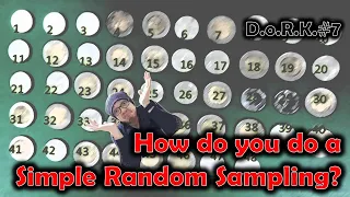 How to do simple random sampling | DorK#7 #research #sampling #srs