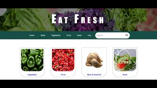 ONLINE GROCERY STORE WEB TEMPLATE USING HTML, CSS WITH STICKY NAVIGATION MENU.