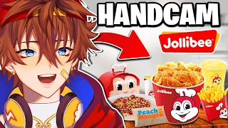 Vtuber Trying Jollibee For the First Time! w/ HANDCAM!