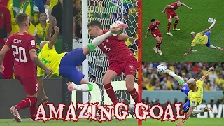 Richarlison's Spectacular Goal 😱 Brazil 2-0 Serbia | Fans Reactions Euphoria in FIFA 2022 World Cup.