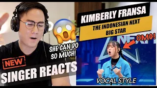 Kimberley Fransa - Pink Venom | The Indonesian Next Big Star | SINGER REACTION