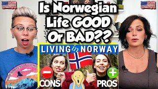 American Couple Reacts: PROS and CONS of LIVING IN NORWAY! Norwegian Life! FIRST TIME REACTION!