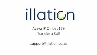 Avaya IP Office - J179 - Transfer a Call