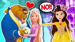 RAPUNZEL se CASA con la BESTIA 🥀 BELLA se OPONE!- Juguetes Fantásticos