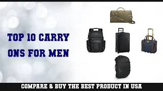 Top 10 Carry-Ons For Men to buy in USA | Price & Review