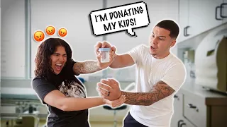 I'M DONATING MY "KIDS" PRANK ON GIRLFRIEND!!