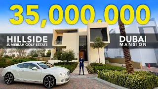 INSIDE A 35 MILLION GOLF FACING 6BR MANSION IN HILLSIDE JUMEIRAH GOLF ESTATES  | Property Vlog #27