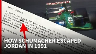 How Schumacher escaped Jordan in 1991