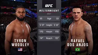 EA UFC 3 Tyron Woodley vs Rafael Dos anjos Full Fight