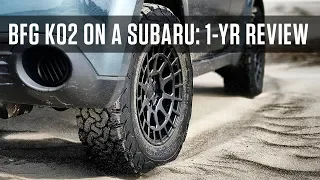 What's it like running all-terrain tires on a Subaru?