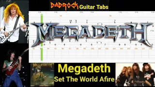 Set The World Afire - Megadeth - Guitar + Bass TABS Lesson (Request)