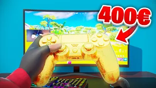 J'ai JOUÉ avec la MANETTE la PLUS CHÈRE DU MONDE sur FORTNITE ! 💲