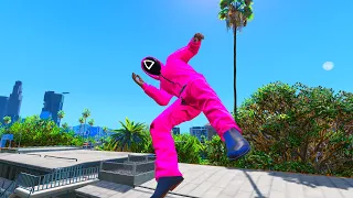 GTA 5 SQUID GAME Guard • Funny/Crazy Ragdolls episode 12