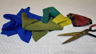 YOU WILL NEVER THROW OUT PIECES OF FABRIC AFTER WATCHING THIS VIDEO-Sewing Tips