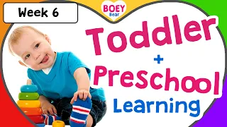 Toddler Learning Video - ABC, Numbers, Shapes + more (to learn at home!)