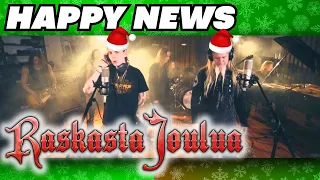 Twitch Vocal Coach Reacts to "Happy News" (MERRY METAL CHRISTMAS!)