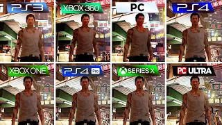 Sleeping Dogs (2012) PS3 vs XBOX 360 vs PC vs PS4 vs XBOX ONE vs PS4 PRO vs XBOX SX vs PC Ultra