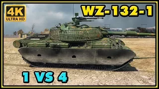 World of Tanks | WZ-132-1 - 8 Kills - 8,6K Damage - 1 VS 4 Gameplay