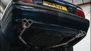 E38 BMW 740i Loud Exhaust Sound, with Pops !