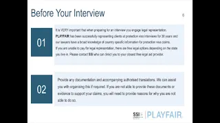 Protection Visa Interview Tips (English Voiceover)