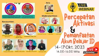 Webinar Percepatan Aktivasi dan Pemanfaatan Akun Belajar ID. (Hari Ke-2)