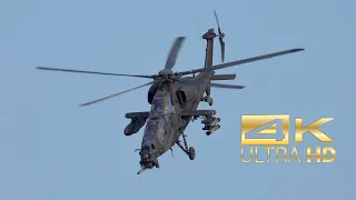 (4K) Agusta A129 AW129 Mangusta Aviazione dell’Esercito flying display at Jesolo AirShow 2022