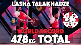 Lasha Talakhadze 478kg All Time World Record Total (218kg + 260kg) [4k]