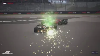 BIG CRASH IN THE F1 Manager 2022 graphic update!