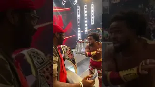 A WWE fan shows Xavier Woods UPupdowndown Championship. WWE Raw Aug 2, 2021 #shorts