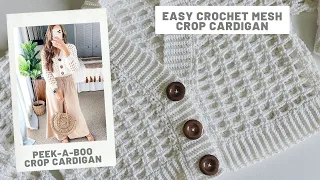 Crochet a Cardigan - Easy Crochet Crop Cardigan